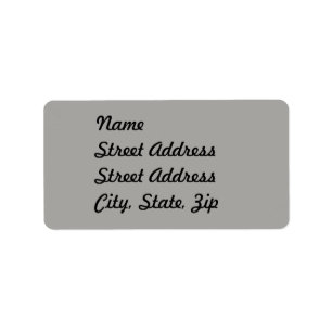 Pastel Grey Address Sticker