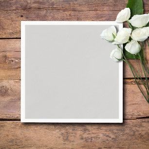 Pastel Grey Solid Colour   Classic Elegant Napkin