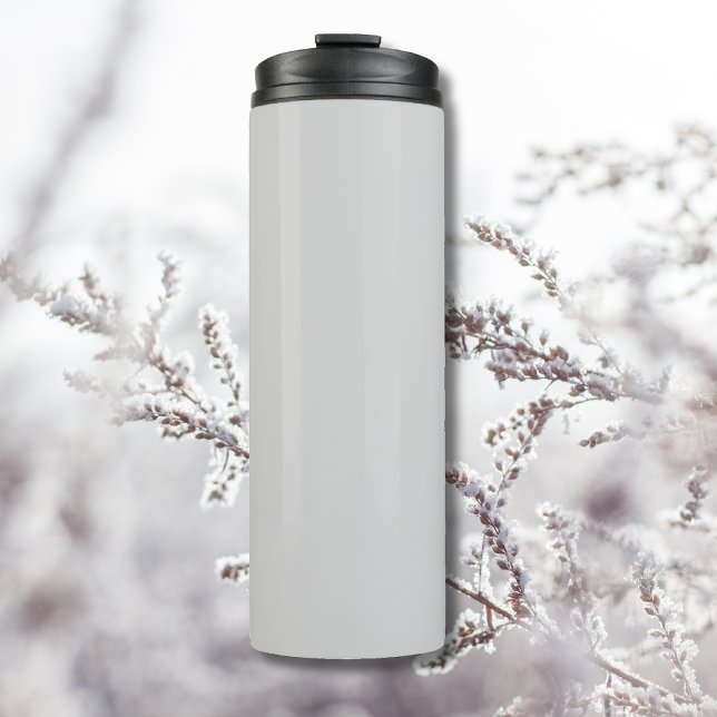Pastel Grey Solid Colour | Classic Elegant Thermal Tumbler (Creator Uploaded)