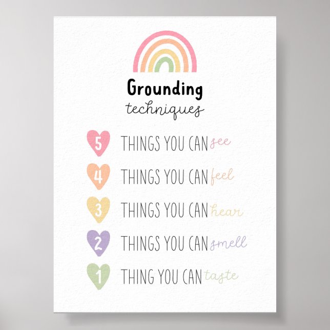 Pastel Grounding technique poster (Front)