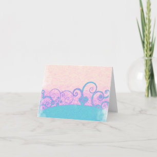 pastel grunge fantasy note card