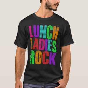 Pastel Grunge Lunch Ladies Rock Cute Back to Schoo T-Shirt