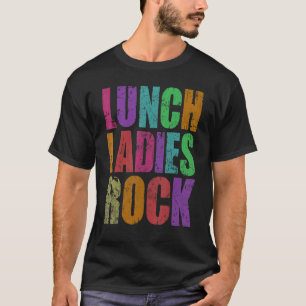 Pastel Grunge Lunch Ladies Rock Cute Back to Schoo T-Shirt