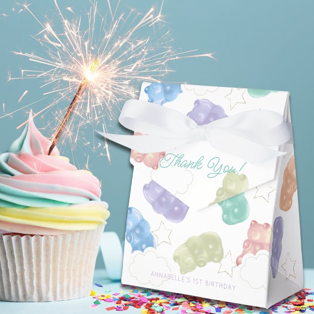 Pastel Gummy Bear Birthday Favour Box (Creator Uploaded)