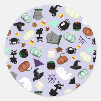 Pastel Halloween Classic Round Sticker