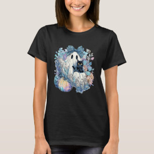 Pastel Halloween Lace Ghost Coquette Bow Leopard S T-Shirt