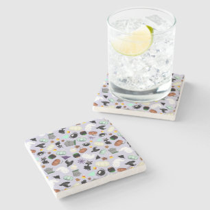 Pastel Halloween Stone Coaster