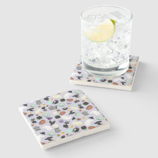 Pastel Halloween Stone Coaster