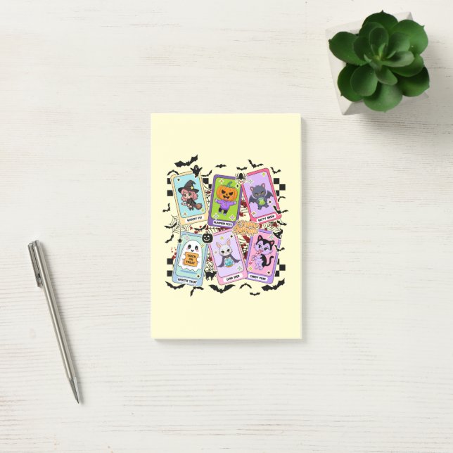 Pastel Halloween Tarot Cards Kawaii Ghost Style Post-it Notes (Office)