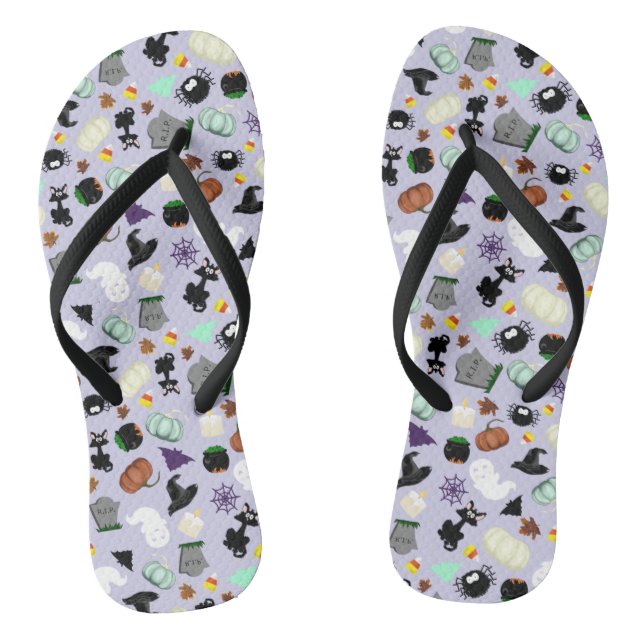 Pastel Halloween Thongs (Footbed)
