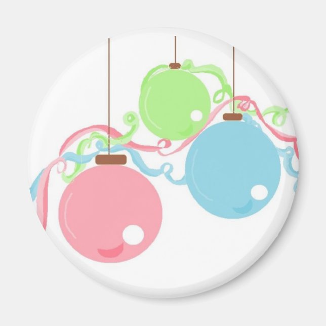 Pastel Hanging Balls Magnet (Front)