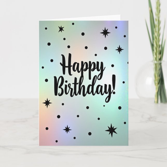 Pastel Happy Birthday Card (Front)