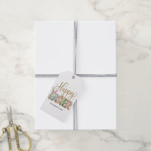Pastel Happy Easter  Gift Tags