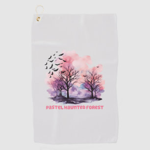 Pastel Haunted Forest Golf Towel
