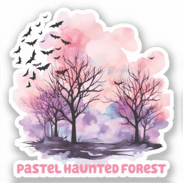 Pastel Haunted Forest – Spooky-Cute Pastel Purple (Front)