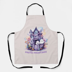 Pastel Hauntings – Cute Pastel Purple House Apron