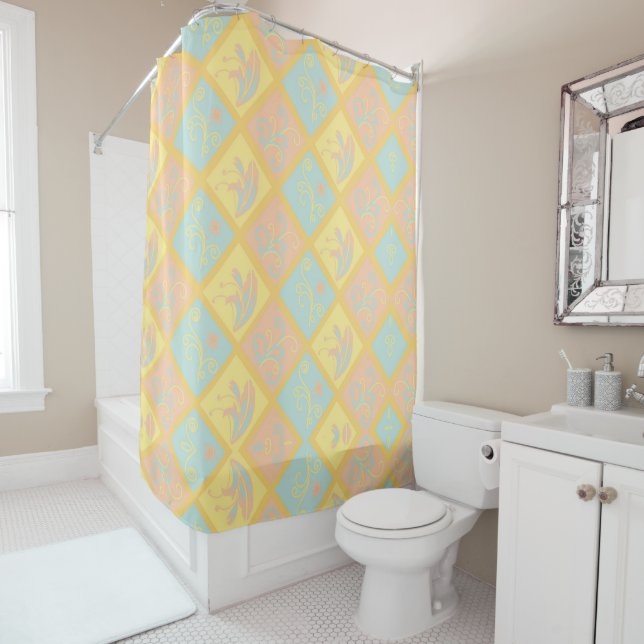 Pastel Haze Shower Curtain (In Situ)