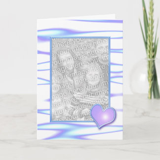 Pastel Heart Design (photo frame) Card