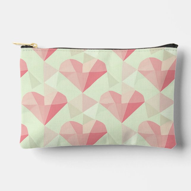 Pastel Heart Harmony Cosmetics & Toiletries Bags (Front)