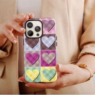 Pastel Heart Patchwork Case   iPhone 14 Case-Mate