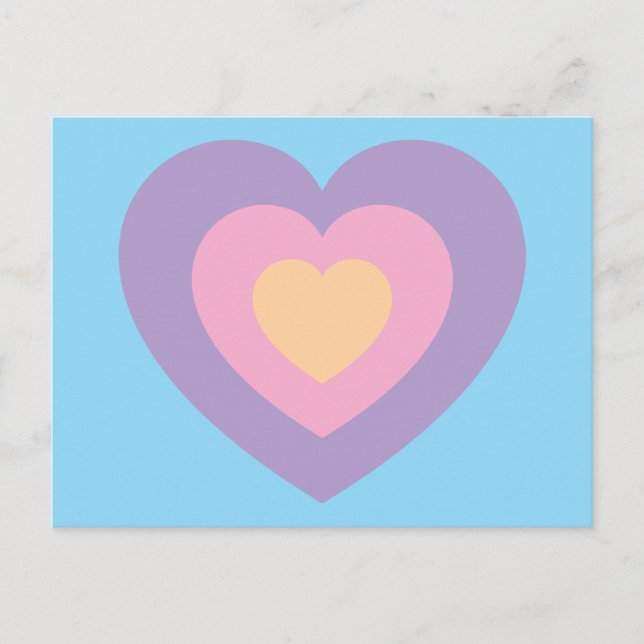 pastel heart postcard (Front)