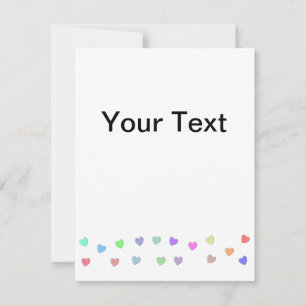 Pastel Heart Shape Pattern Card