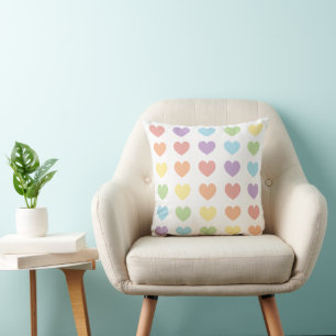 Pastel Hearts Cushion