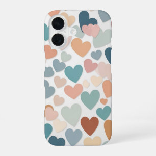 Pastel Hearts Delight iPhone 16 Case