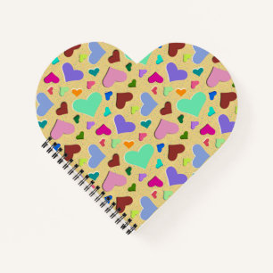 Pastel Hearts Notebook