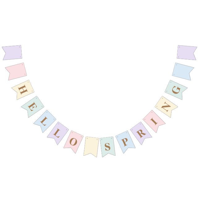 Pastel Hello Spring Bunting (All)