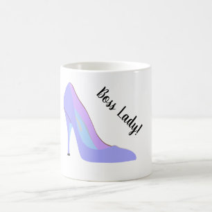 Pastel High Heels For Boss Female Lady Shoes Coffee Mug