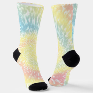 Pastel Hippy Tie Dye Socks