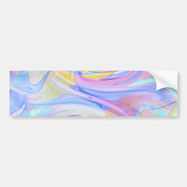 pastel hologram bumper sticker (Front)
