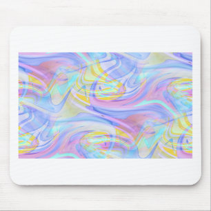 pastel hologram mouse pad