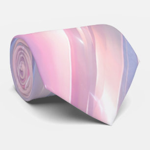 Pastel Holographic Abstract Flow Design Tie