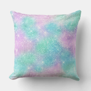 PASTEL HOLOGRAPHIC GLITTER CUSHION
