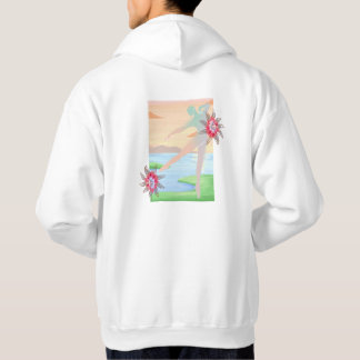 Pastel Horizon Dancer Floral Wall Art Hoodie
