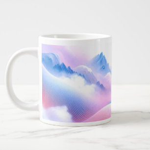 Pastel Horizons: Where Clouds Meet Dreams Large Coffee Mug