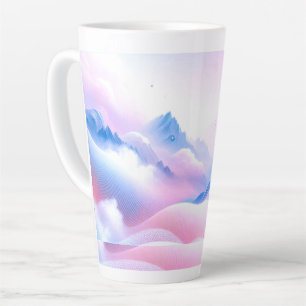 Pastel Horizons: Where Clouds Meet Dreams Latte Mug