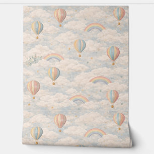 Pastel Hot Air Balloon Sky Wallpaper