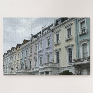 Pastel Houses, Priory Walk, London, England UK Jigsaw Puzzle
