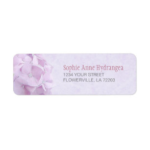 Pastel Hydrangea FlowersLabels Return Address Label