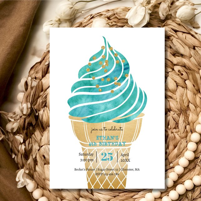 Pastel ice-cream birthday invitation (Creator Uploaded)