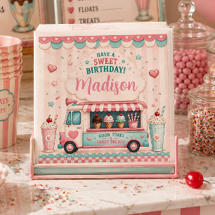 Pastel Ice Cream Birthday Party Sweet Shop Napkin
