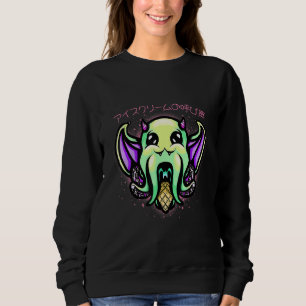 Pastel Ice Cream Octopus Goth Dessert Sea Creature Sweatshirt