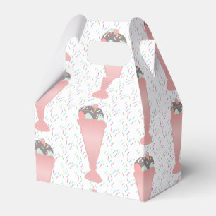 Pastel Ice Cream Sundae Sprinkles Birthday Party Favour Box