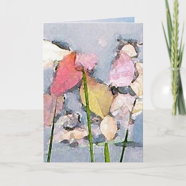 Pastel Impressions Easter Holiday Card (Front)