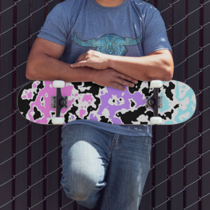Pastel Inkblot 2 Skateboard