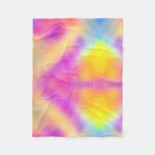 Pastel Iridescent Colourful Gradient Design Fleece Blanket