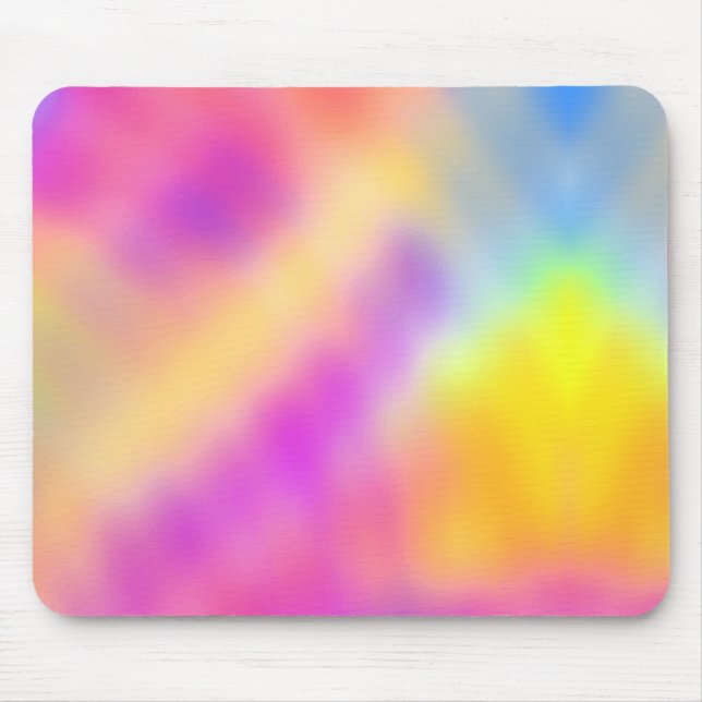 Pastel Iridescent Colourful Gradient Design Mouse Pad (Front)